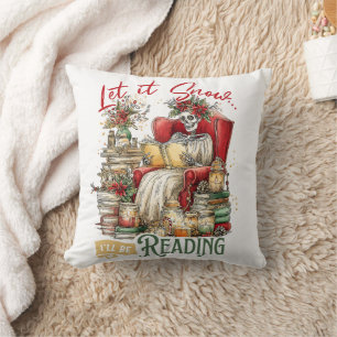 Let It Snow I'll Be Reading Cushion