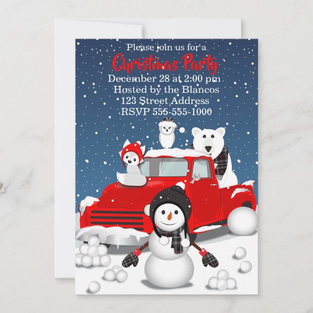 Let It Snow Invitation (Front)