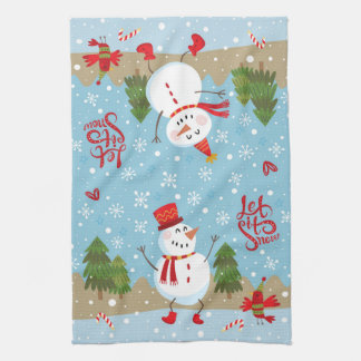 Let It Snow Kitchen Towel