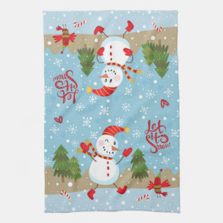 Let It Snow Kitchen Towel B