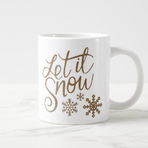 Let it snow large coffee mug