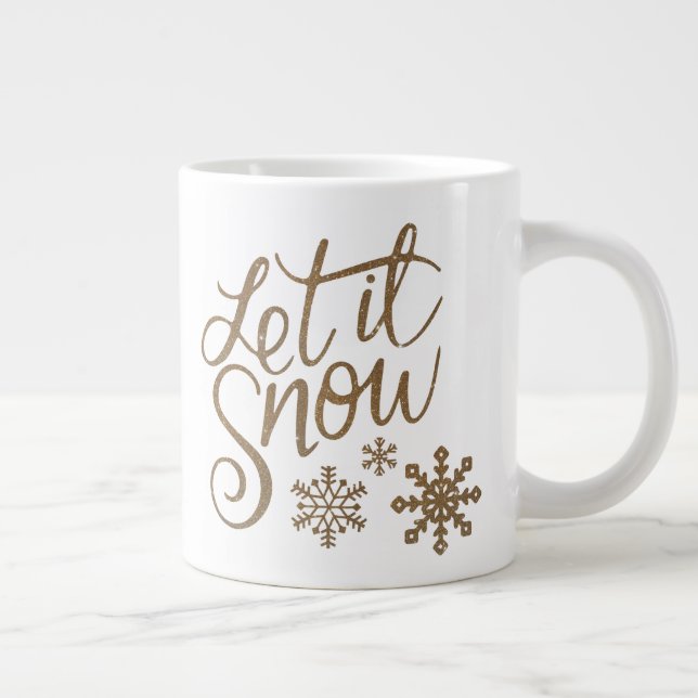 Let it snow large coffee mug (Right)