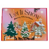 Let It Snow Large Gift Bag (Front)