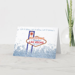 Let it Snow Las Vegas Christmas Card