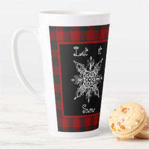 Let it snow latte mug
