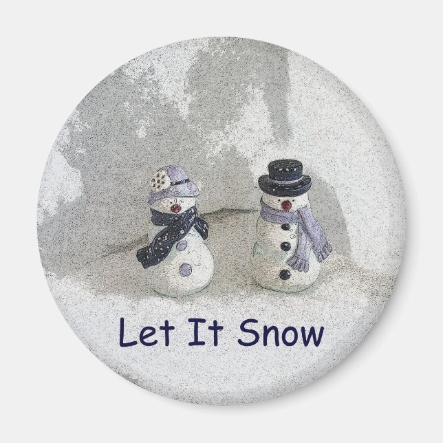 Let It Snow Magnet (Front)