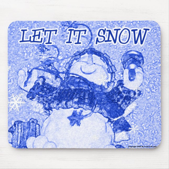 Let It Snow Mousepad (Front)
