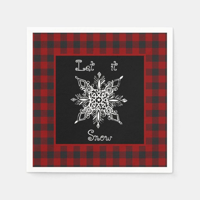 Let it snow  napkin (Front)