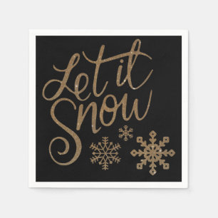 "Let It Snow" Napkin