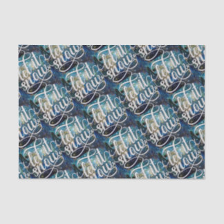 Let it snow night sky art repeat tissue paper