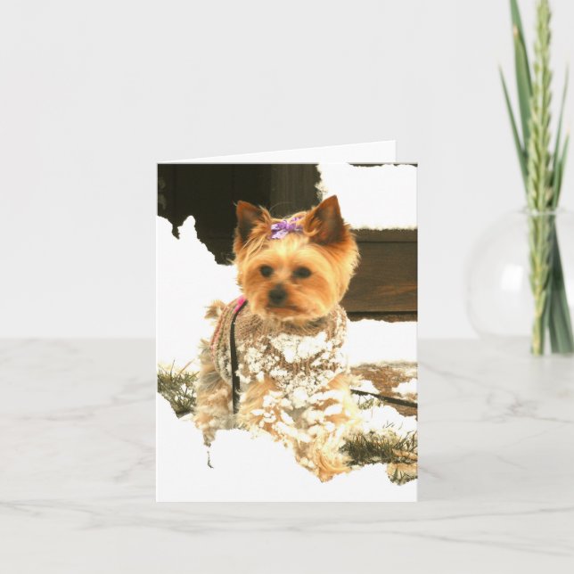 Let It Snow Note Card (Front)