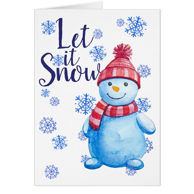 Let it Snow Personalised Photo Christmas (Front)