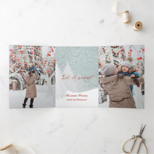 Let It Snow Photo Holiday Card