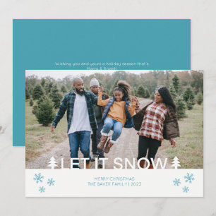 Let It Snow Photo Holiday Card
