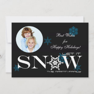 Let It Snow Photo Holiday Card