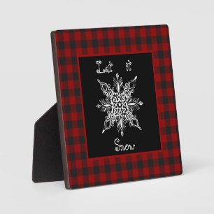 Let it snow plaque