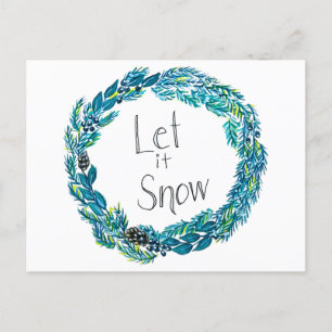 Let It Snow Postcard