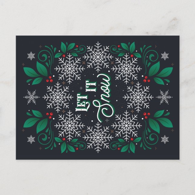 Let It Snow Postcard (Front)