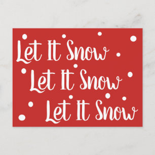 Let It Snow Postcard