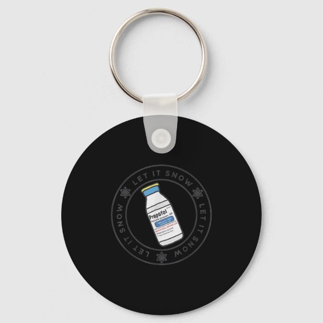 Let It Snow Profol Crna Nurse Anaesthetist Er Ed N Key Ring (Front)