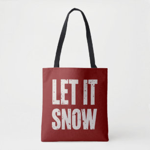 Let It Snow Retro Family Christmas Matching Tote Bag