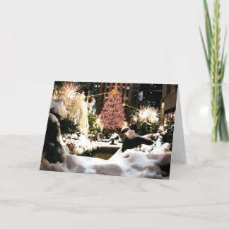 Let it Snow Rockefeller Centre Christmas Tree Card