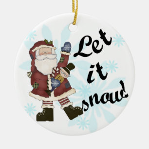 Let it Snow Santa Keepsake Ornament