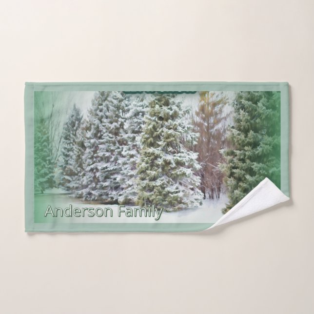 Let It Snow Serenity Hand Towel (Hand Towel)
