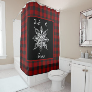 Let it snow  shower curtain