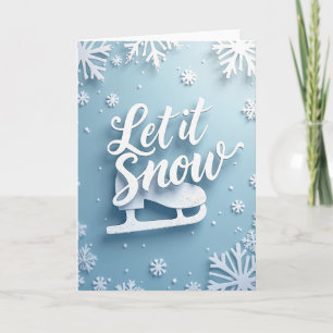 Let It Snow Skate Card