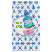 Let It Snow Small Gift Bag (Back)