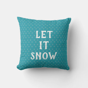 Let It Snow, Snowflake  Cushion