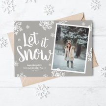 Let It Snow | Snowflake Photo Overlay