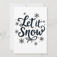 Let it Snow Snowflake Winter Season Chrstmas