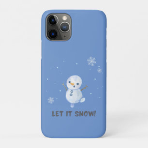 Let It Snow snowman Case-Mate iPhone Case