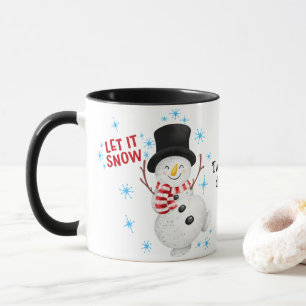 Let It Snow Snowman Mug