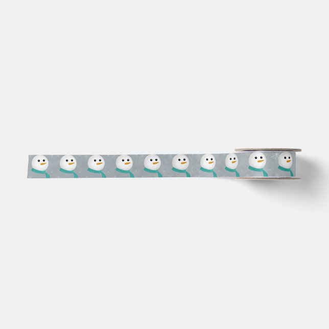 Let It Snow Snowman Satin Ribbon (Front)