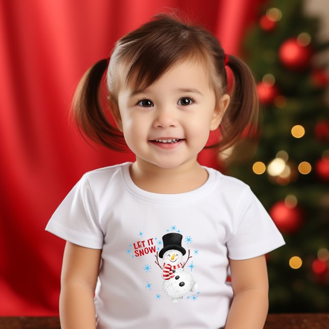 Let It Snow Snowman Toddler T-shirt (Creator Uploaded)