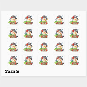 Let It Snow Square Sticker