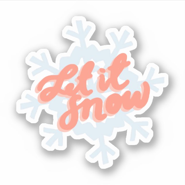 “Let it Snow” Sticker (Front)