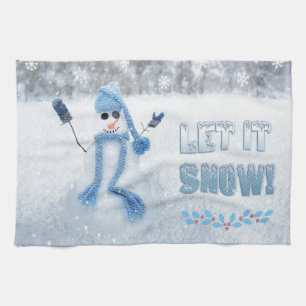 Let It Snow Tea Towel