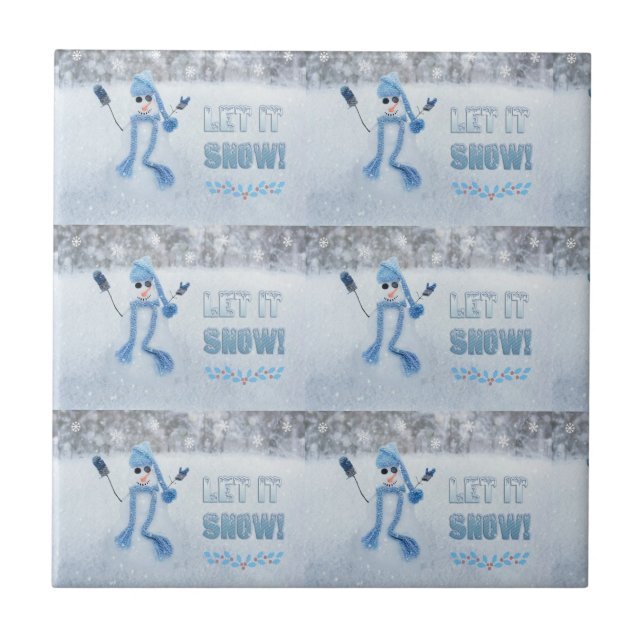 Let It Snow Tile (Front)