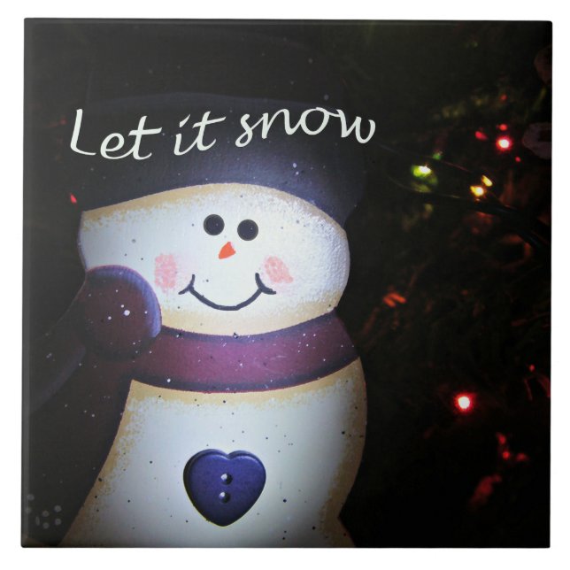 Let It Snow Tile (Front)