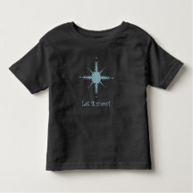 "Let it snow!" toddler T-Shirt with a snowflake