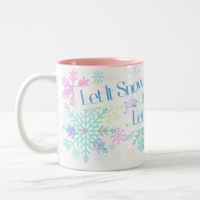 Let It Snow! Two-Tone Coffee Mug (Left)