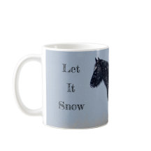 Let It Snow Wild Mustang Christmas