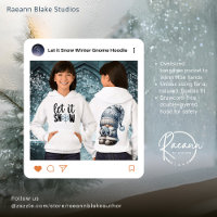 Let It Snow Winter Gnome Kids Pullover Hoodie