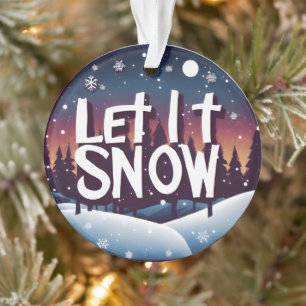 Let It Snow with Beautiful Winter Wonderland Ornament