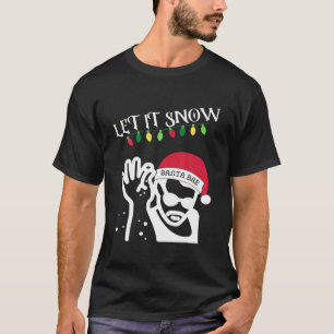 Let It Snow with Christmas Lights Santa Bae Funn T-Shirt