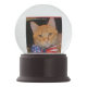 Let it Snow with President Bill Clinton the Cat! Snow Globe (Front)